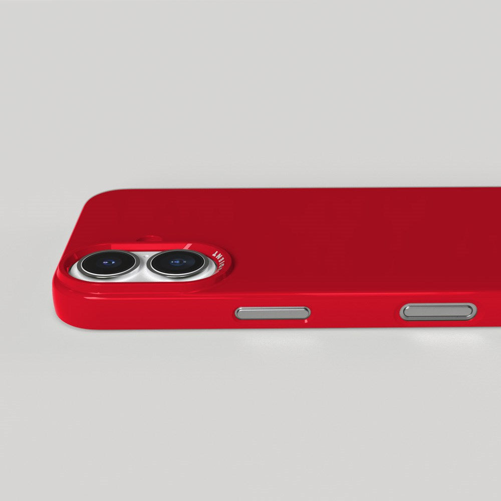 Nudient Thin Case iPhone 16 Bagside Cover - MagSafe Kompatibel - Cherry Red Gloss