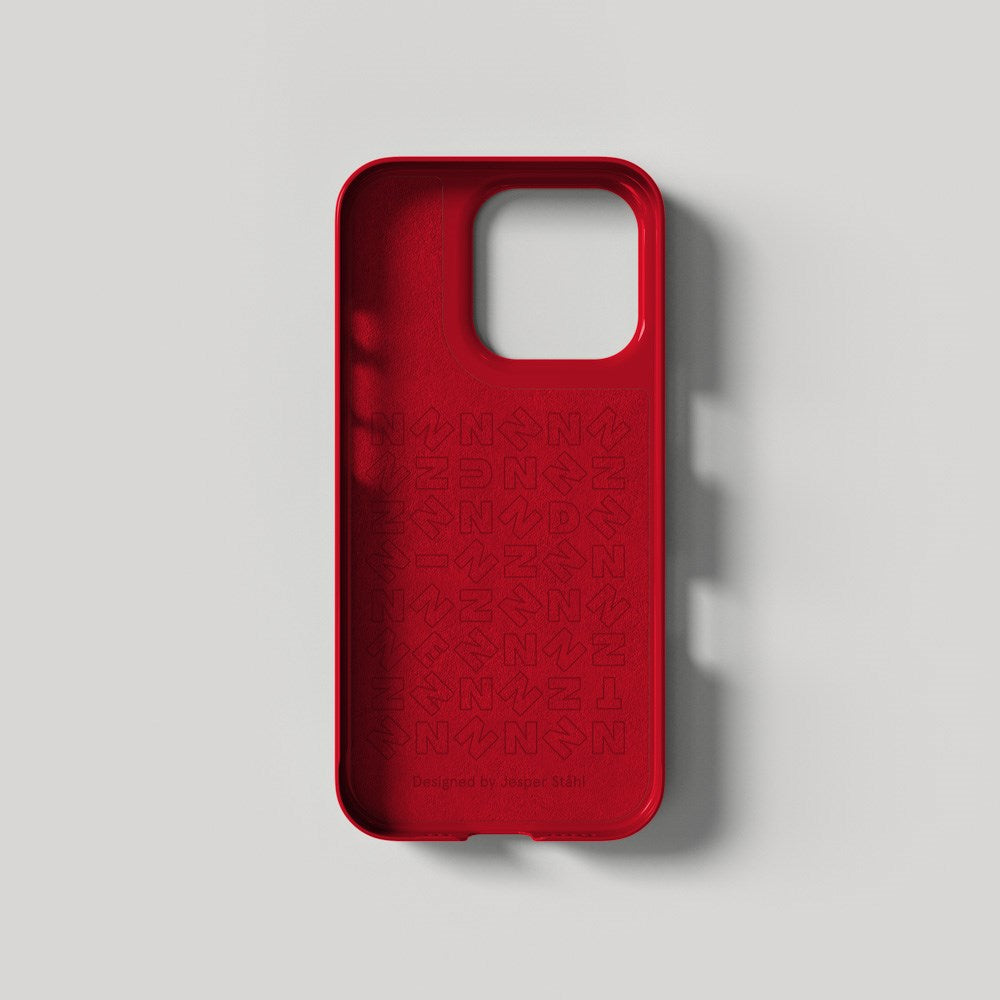 Nudient iPhone 16 Pro Thin Case Bagside Cover - MagSafe Kompatibel - Cherry Red Gloss