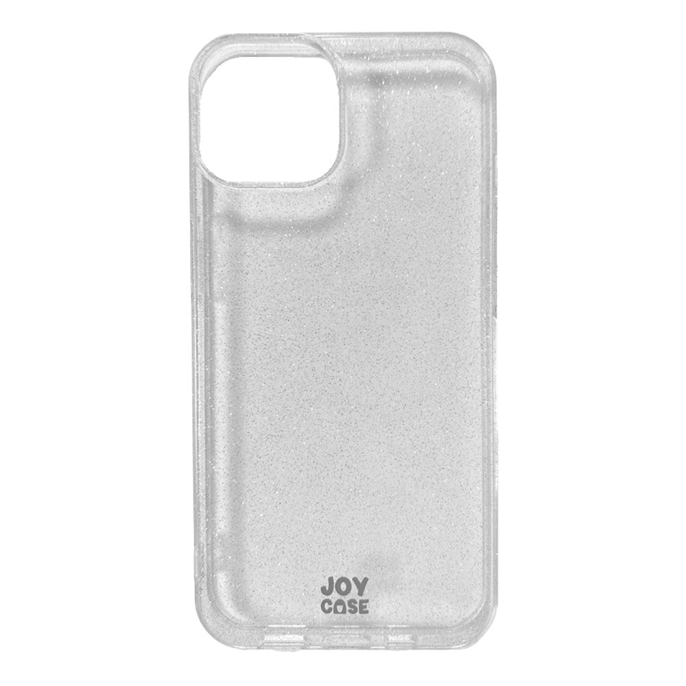 iPhone 14 / 13 Joy Case Fleksibelt Plastik Mobil Cover m. Glimmer - Gennemsigtig / Sølv