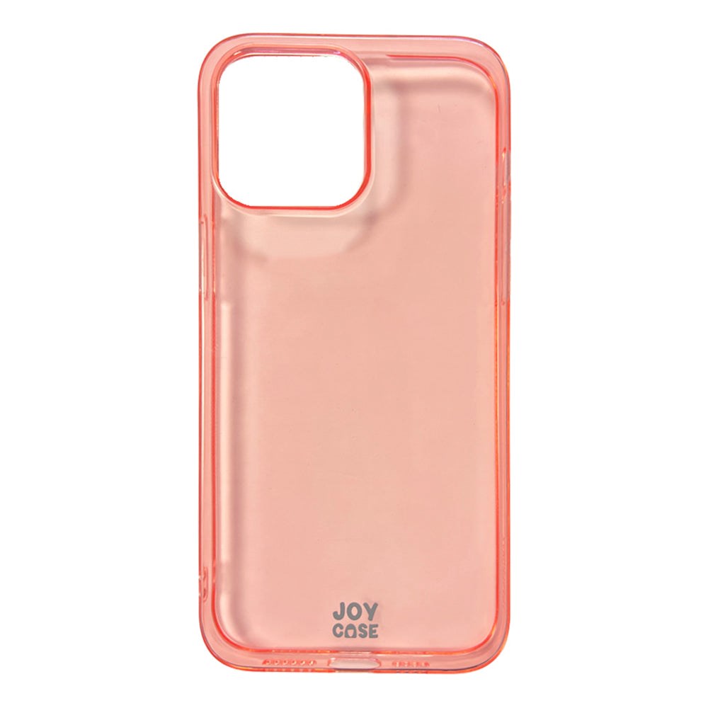 iPhone 14 Pro Max Joy Case Fleksibelt Plastik Mobil Cover - Gennemsigtig / Pink