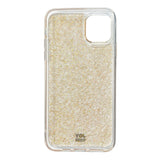 iPhone 11 Pro Max Joy Case Hybrid Glitter Mobil Cover - Gennemsigtig / Guld