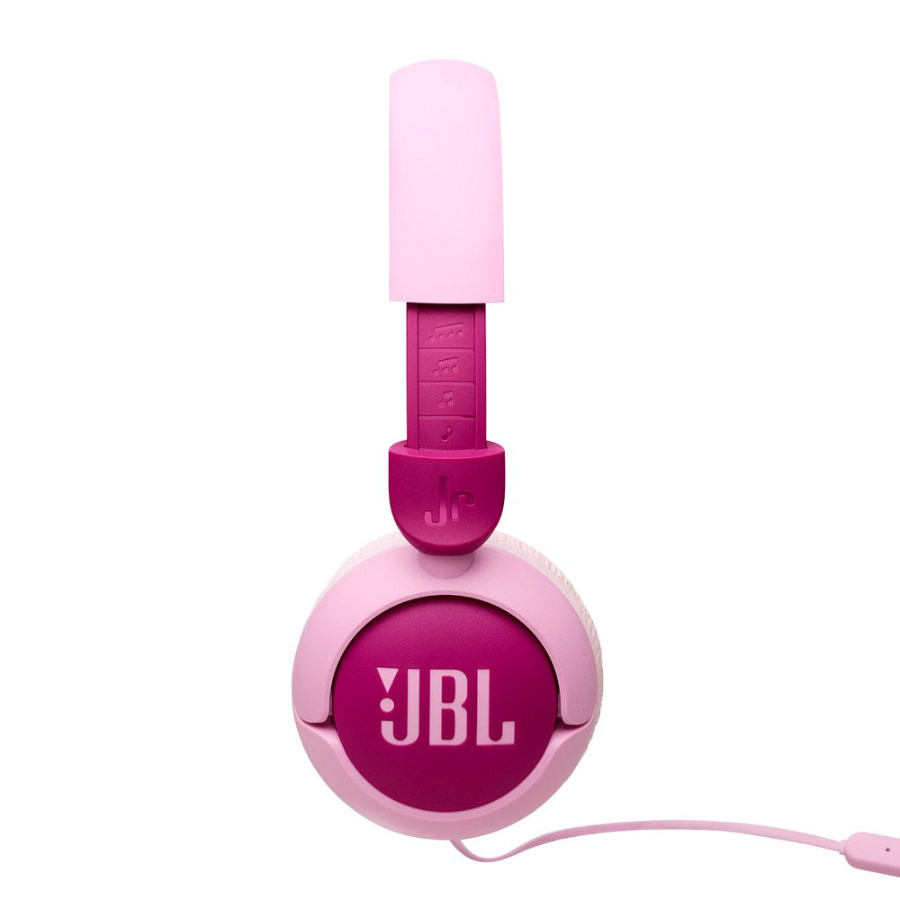 JBL Junior 320 On-Ear Børne Headset med Lydbegrænser m. Ledning - Høretelefoner - Lyserød