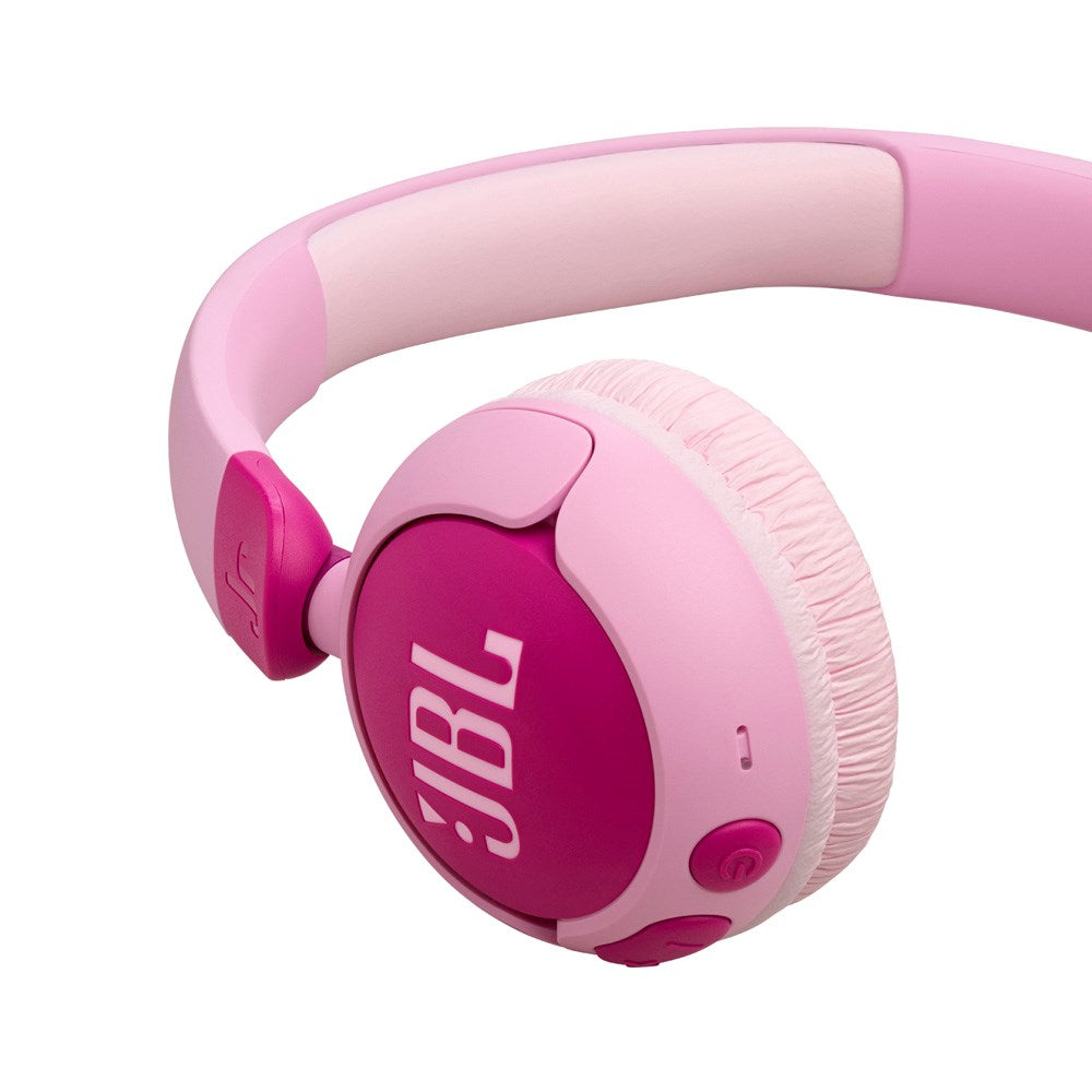 JBL Junior 320BT On-Ear Børne Headset med Lydbegrænser m. Bluetooth - Høretelefoner - Lyserød