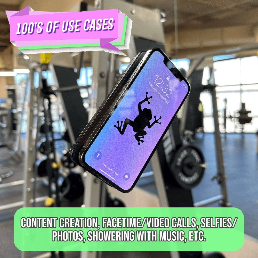 10 Stk. Silikone Sugekop Mobilholder - Sort