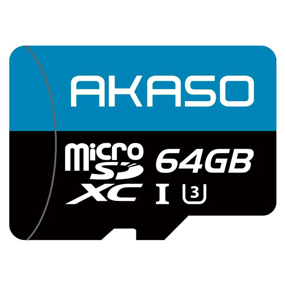 AKASO 64GB Micro-SD Kort til Actionkamera - 100MB/s - Sort / Blå