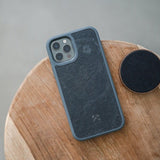 iPhone 13 Mini Woodcessories Bumper Case Stone - MagSafe Kompatibel - Camo Grey