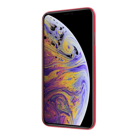 iPhone Xs Max Ultra Thin Plastik Bagside Cover - Rød