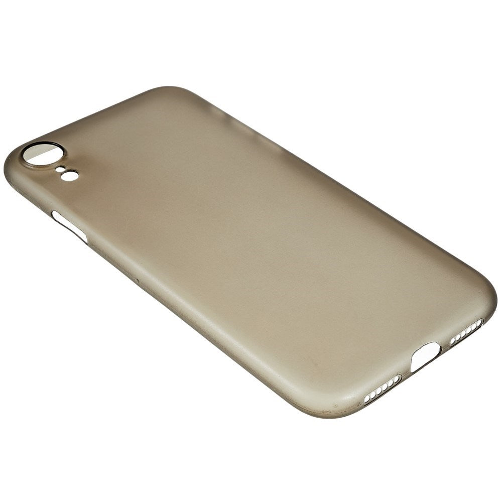 EIDERWOOD iPhone XR Tyndt Plastik Mobil Cover - Gennemsigtig / Sort