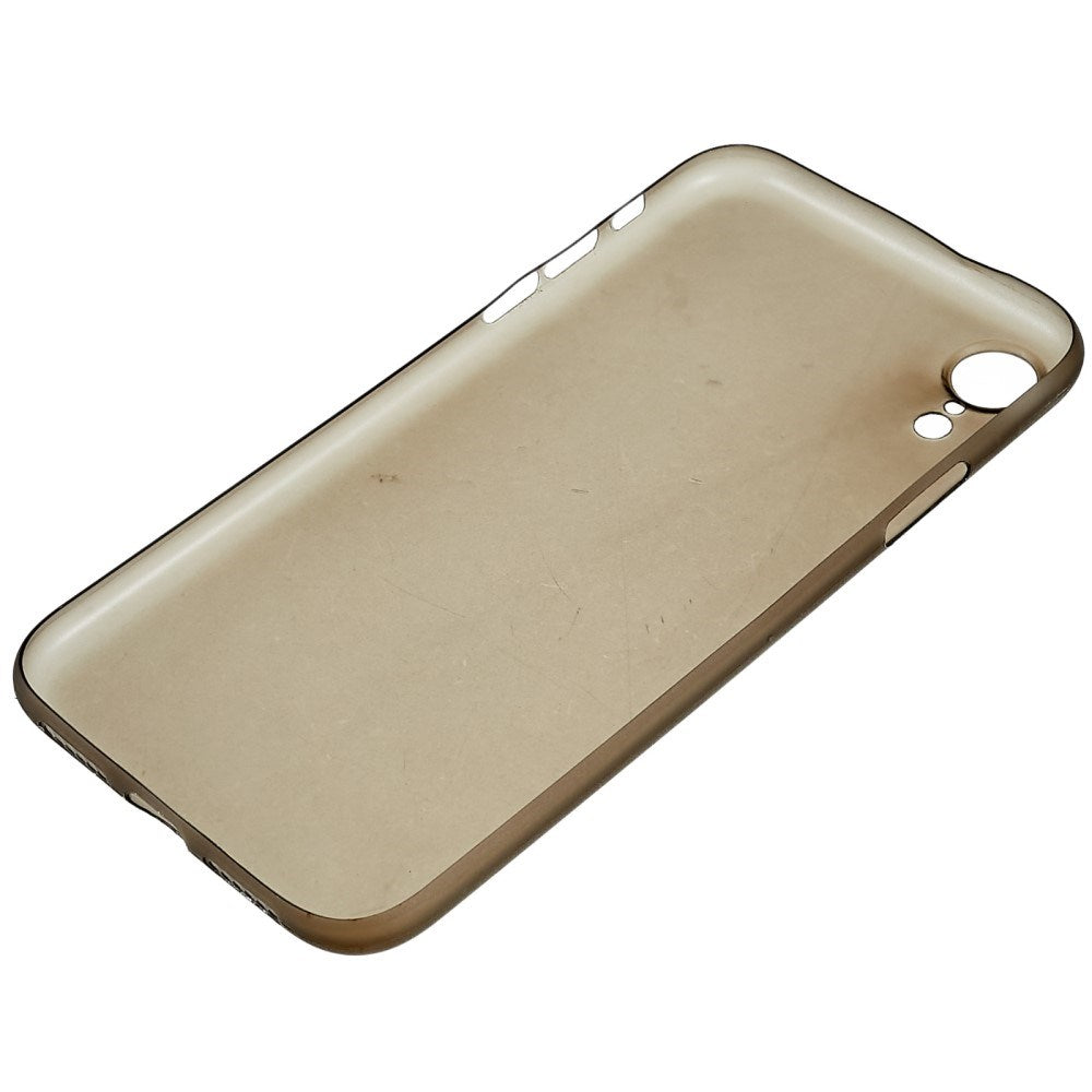 EIDERWOOD iPhone XR Tyndt Plastik Mobil Cover - Gennemsigtig / Sort