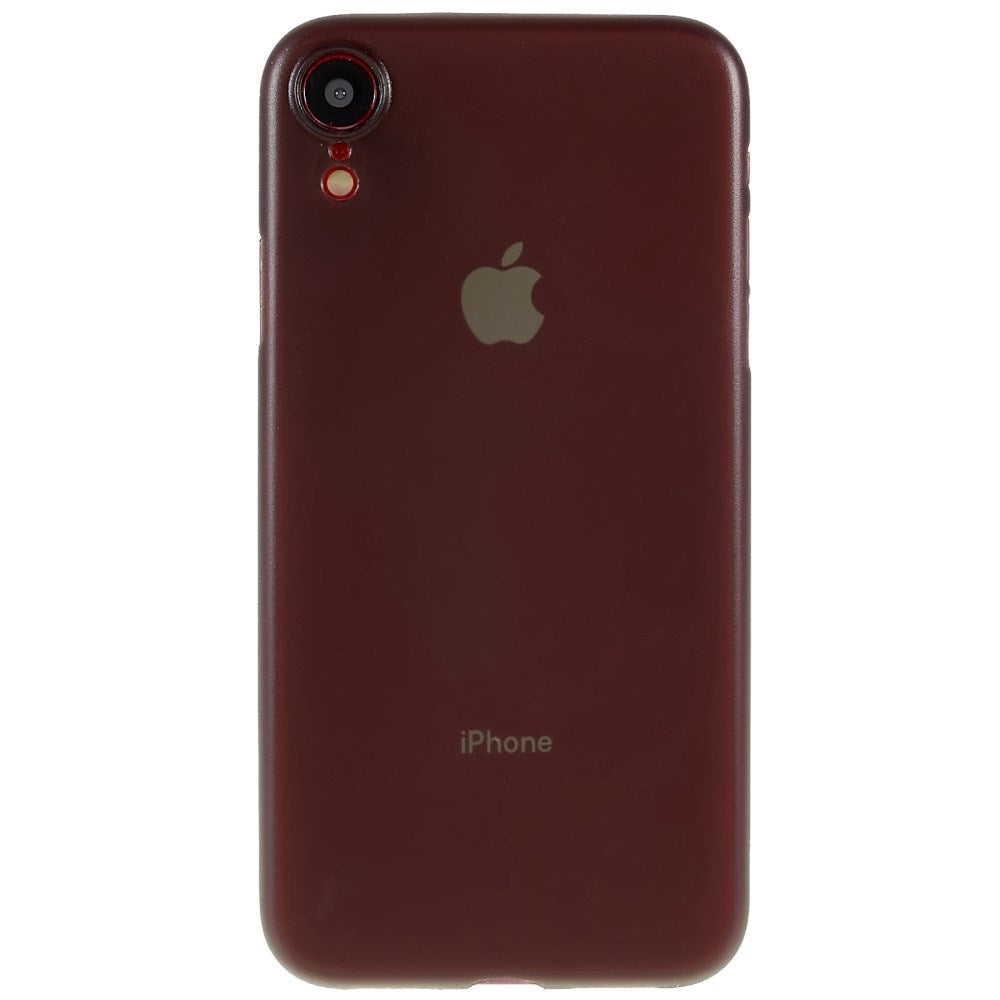 EIDERWOOD iPhone XR Tyndt Plastik Mobil Cover - Gennemsigtig / Sort