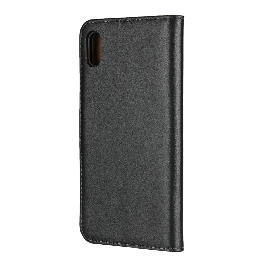 EIDERWOOD iPhone XS Max Læder Mobil Cover m. Pung & Ståfunktion - Sort