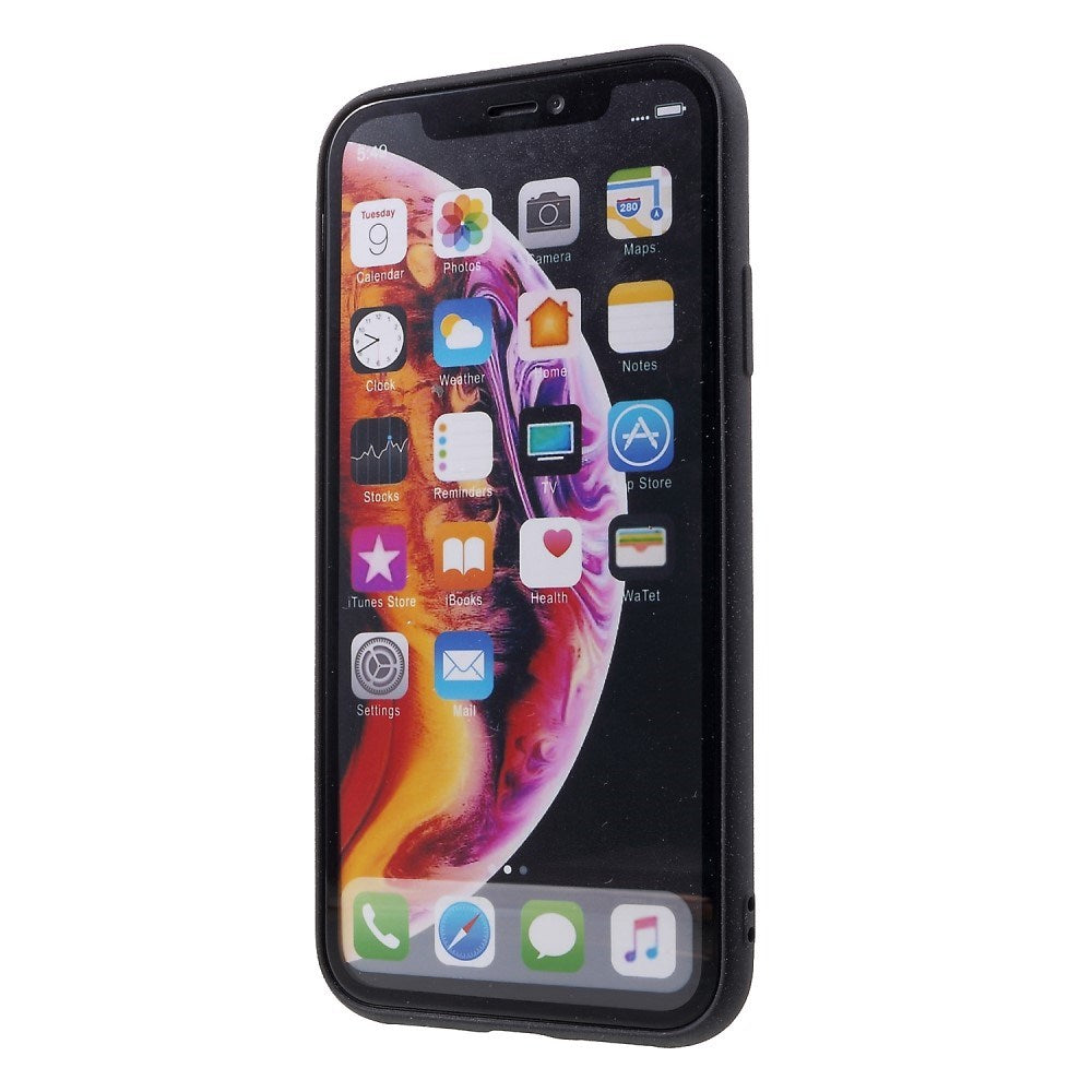 EIDERWOOD iPhone XR Mat Fleksibelt Plastik Mobil Cover - Sort