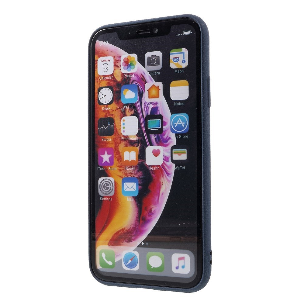 EIDERWOOD iPhone XR Mat Fleksibelt Plastik Mobil Cover - Mørkeblå