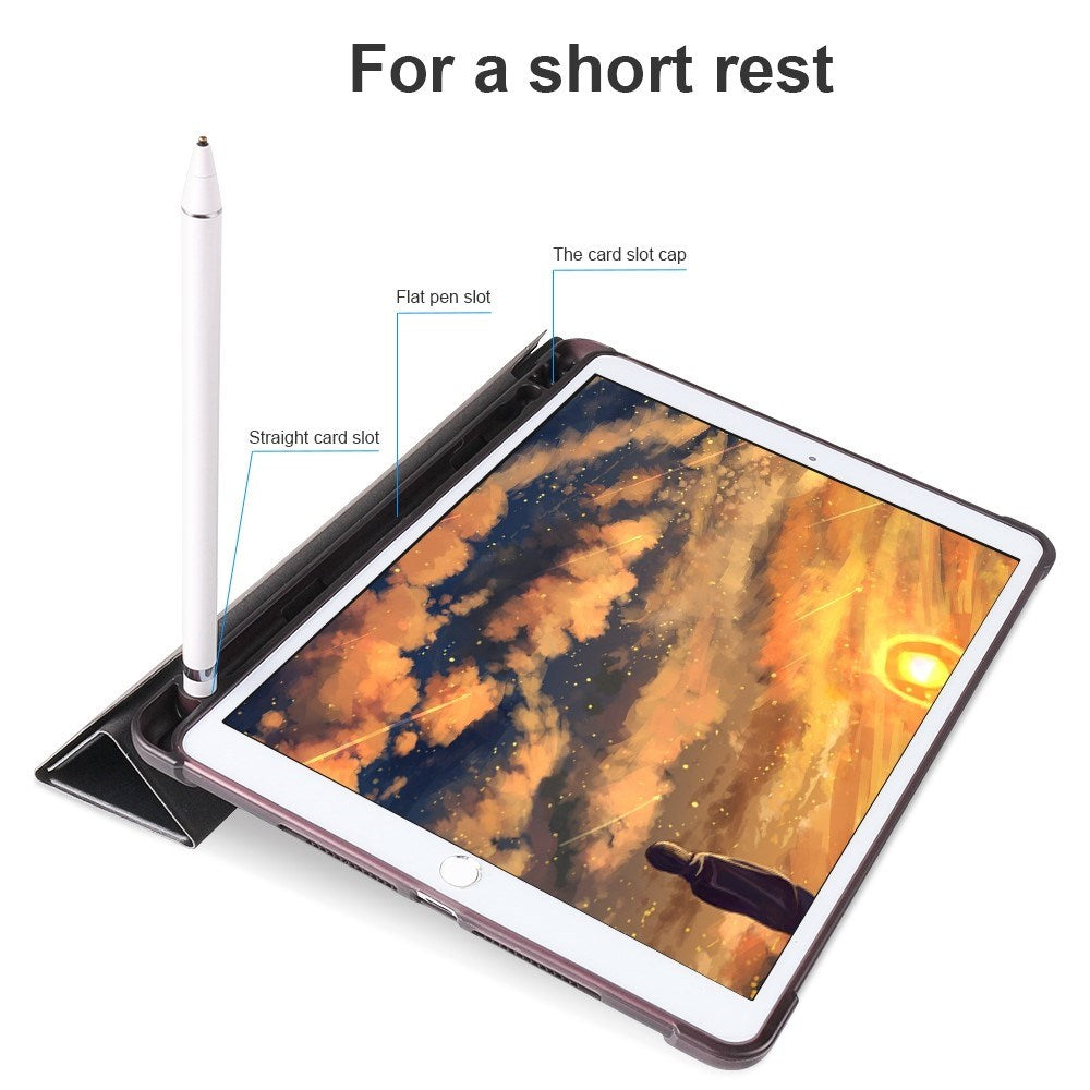 iPad 10.2" (2021 / 2020 / 2019) / iPad Pro 10.5 / iPad Air (2019) Cover - Fleksibelt Origami Flip Cover - Rose Gold