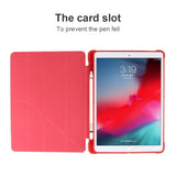 iPad 10.2" (2021 / 2020 / 2019) / iPad Pro 10.5 / iPad Air (2019) Cover - Fleksibelt Origami Flip Cover - Mørkeblå