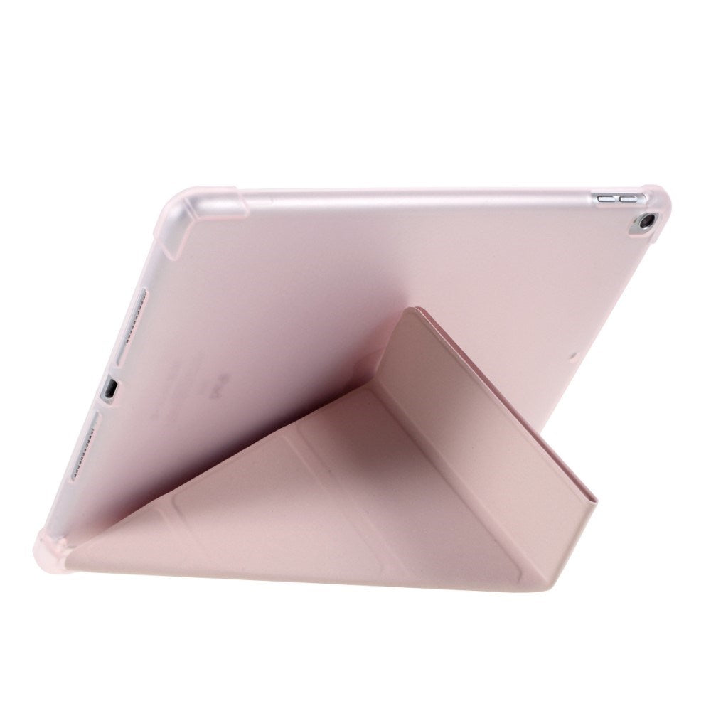 iPad 10.2" (2021 / 2020 / 2019) / iPad Pro 10.5 / iPad Air (2019) Cover - Fleksibelt Origami Flip Cover - Pink