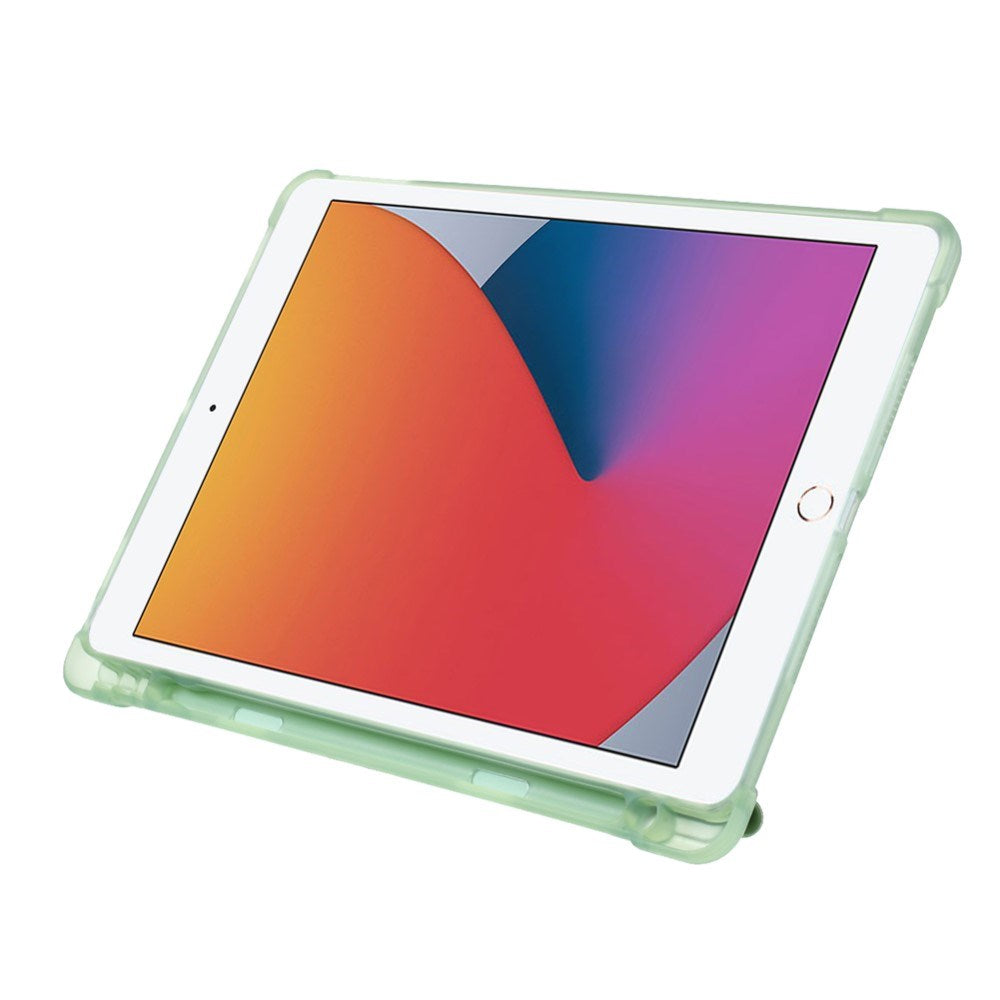 iPad 10.2" (2021 / 2020 / 2019) / iPad Pro 10.5 / iPad Air (2019) Cover - Fleksibelt Origami Flip Cover - Grøn