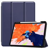 iPad Pro 12.9" (2020) / (2018) Tri-Fold Læder Cover m. Apple Pencil Holder Blå