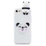 iPhone SE 2022 / 2020 / 8 / 7 Fleksibelt Plast Cover - 3D Panda