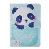 iPad 10.2" (2021 / 2020 / 2019) / Air (2019) / Pro 10.5" (2017) Læder Cover m. Stand - Lovely Panda