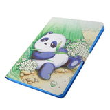 iPad 10.2" (2021 / 2020 / 2019) / Air (2019) / Pro 10.5" (2017) Læder Cover m. Stand - Lazy Panda