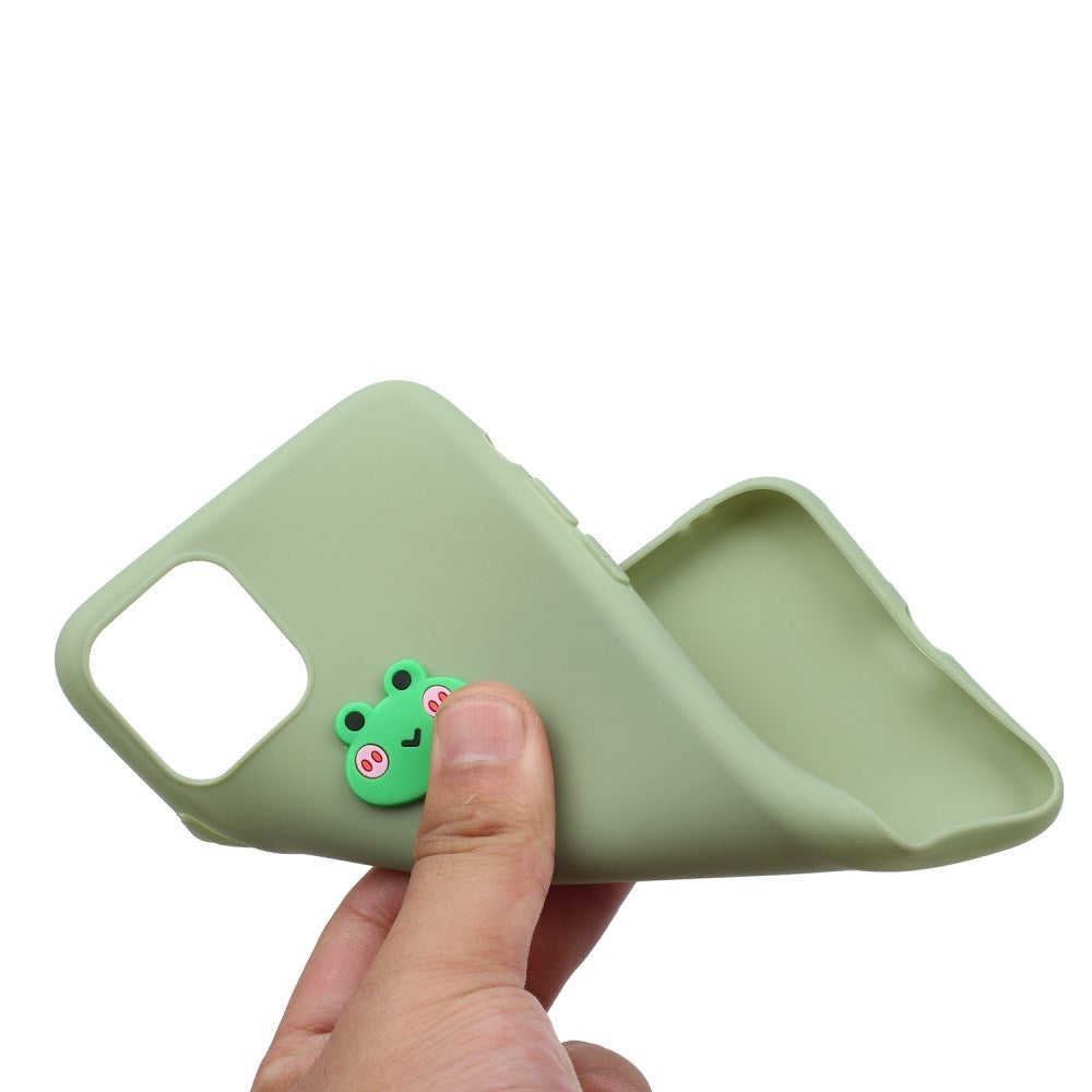 EIDERWOOD iPhone 11 Silikone Figur Cover - Grøn / Frø