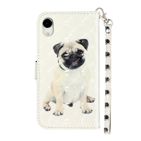 EIDERWOOD iPhone XR Læder Mobil Cover m. Pung og Strop - Hund