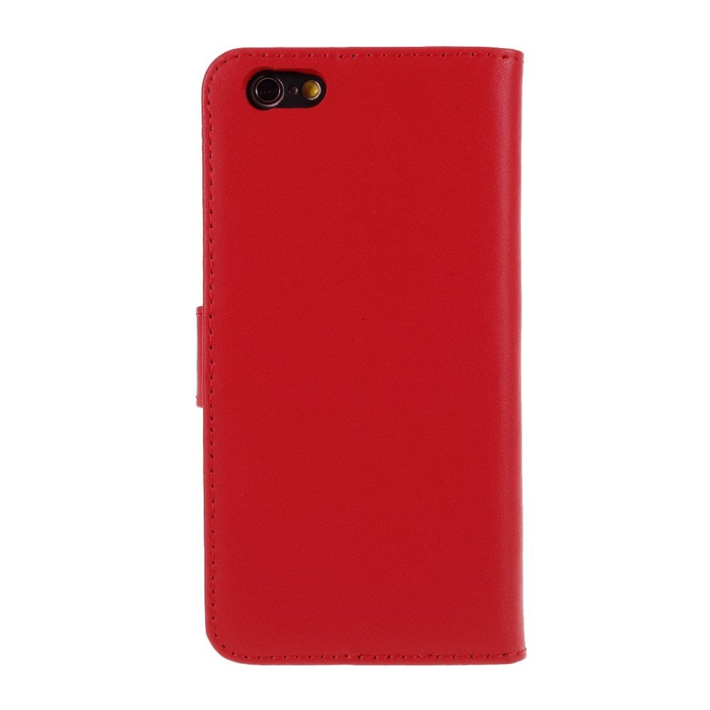 EIDERWOOD iPhone 6 Plus / 6 (s) Plus Læder Mobil Cover m. Pung - Rød