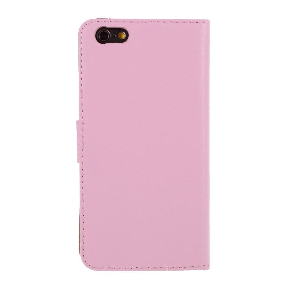 EIDERWOOD iPhone 6 Plus / 6 (s) Plus Læder Mobil Cover m. Pung - Lyserød