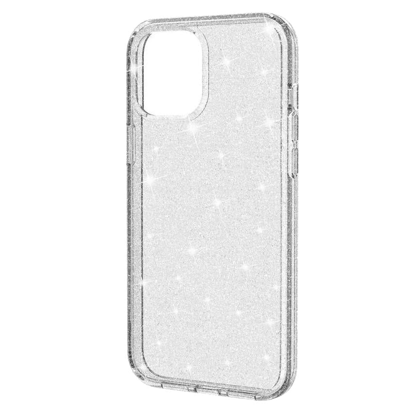 iPhone 12 / 12 Pro Plastik Cover m. Glimmer - Gennemsigtig
