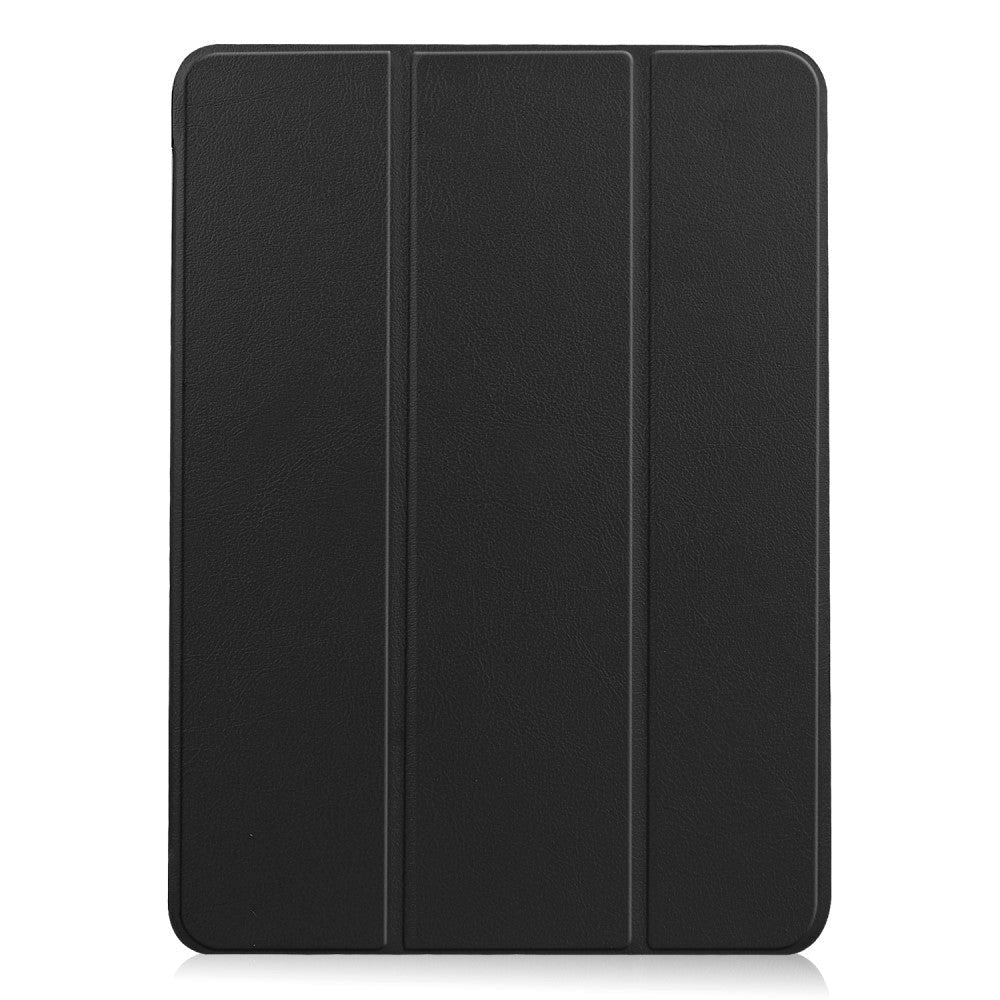 EIDERWOOD iPad Air 10.9-11" (2024-2020) Tri-Fold Læder Flip Cover m. Stylus Pen Holder - Sort