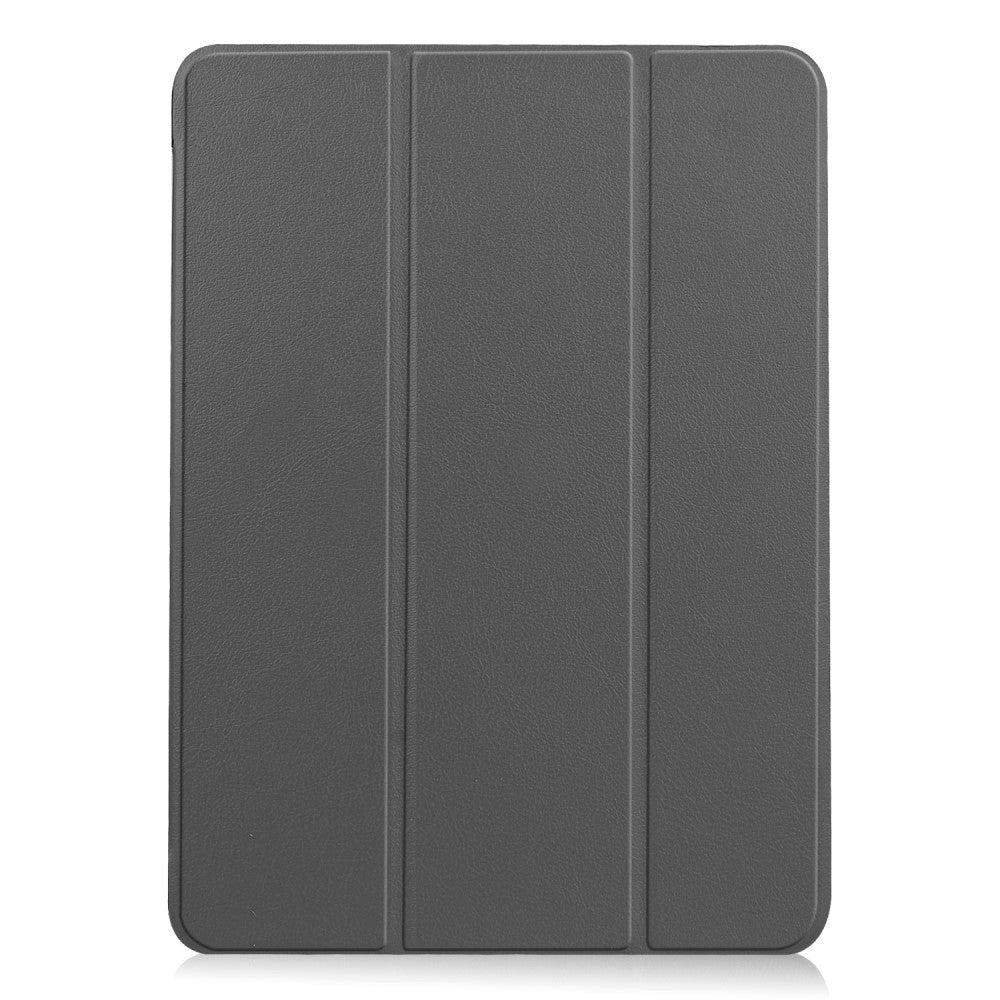 EIDERWOOD iPad Air 10.9-11" (2024-2020) Tri-Fold Læder Flip Cover m. Stylus Pen Holder - Grå