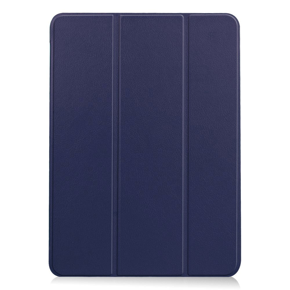 EIDERWOOD iPad Air 10.9-11" (2025-2020) Tri-Fold Læder Flip Cover m. Stylus Pen Holder - Mørkeblå