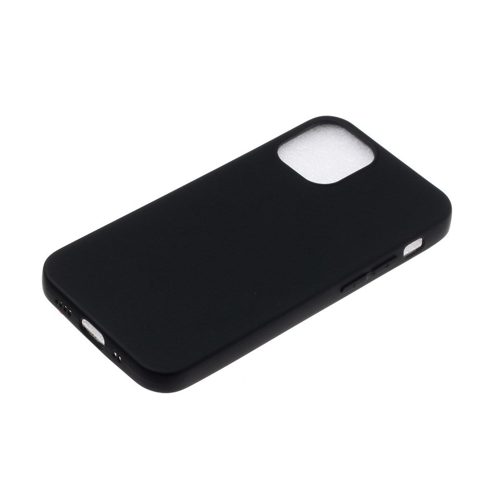 EIDERWOOD iPhone 12 Mini Mat Fleksibelt Plastik Bagside Cover - Sort