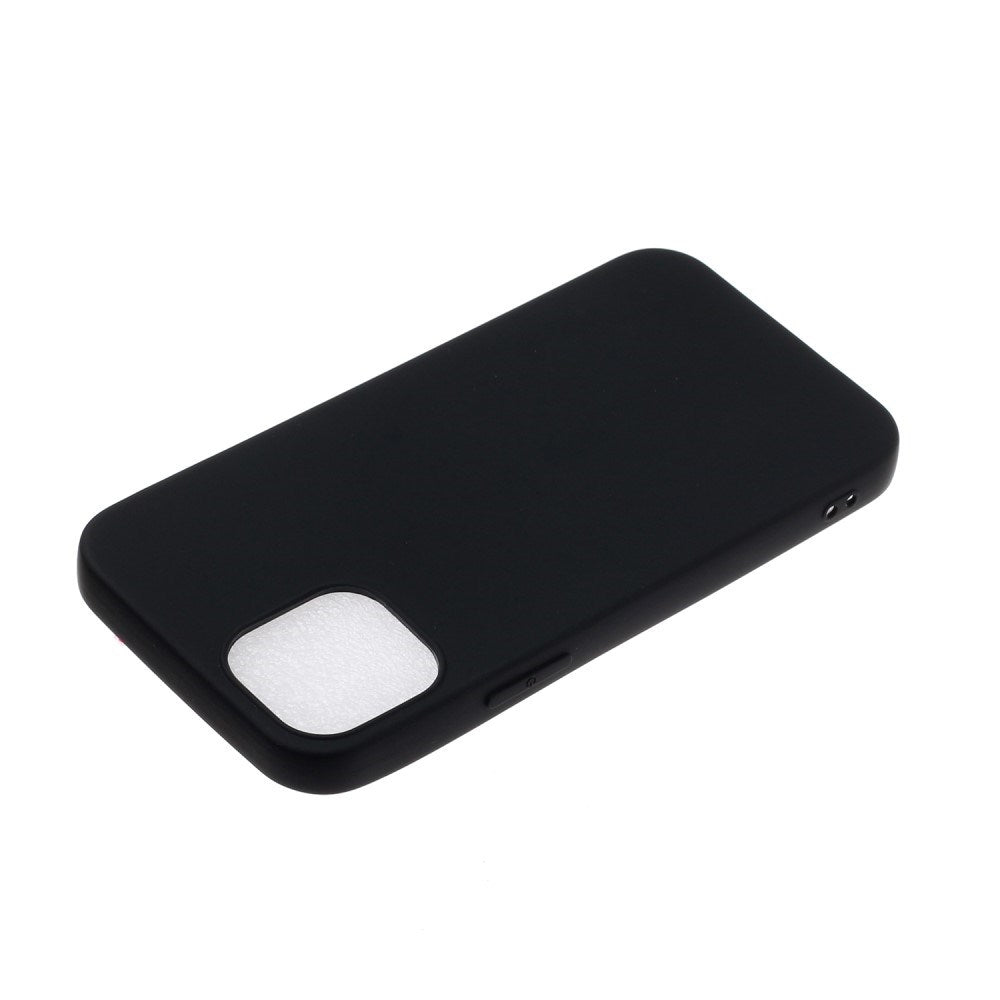 EIDERWOOD iPhone 12 Mini Mat Fleksibelt Plastik Bagside Cover - Sort