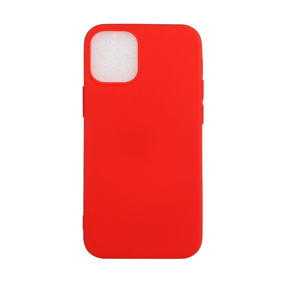 EIDERWOOD iPhone 12 Mini Mat Fleksibelt Plastik Bagside Cover - Rød