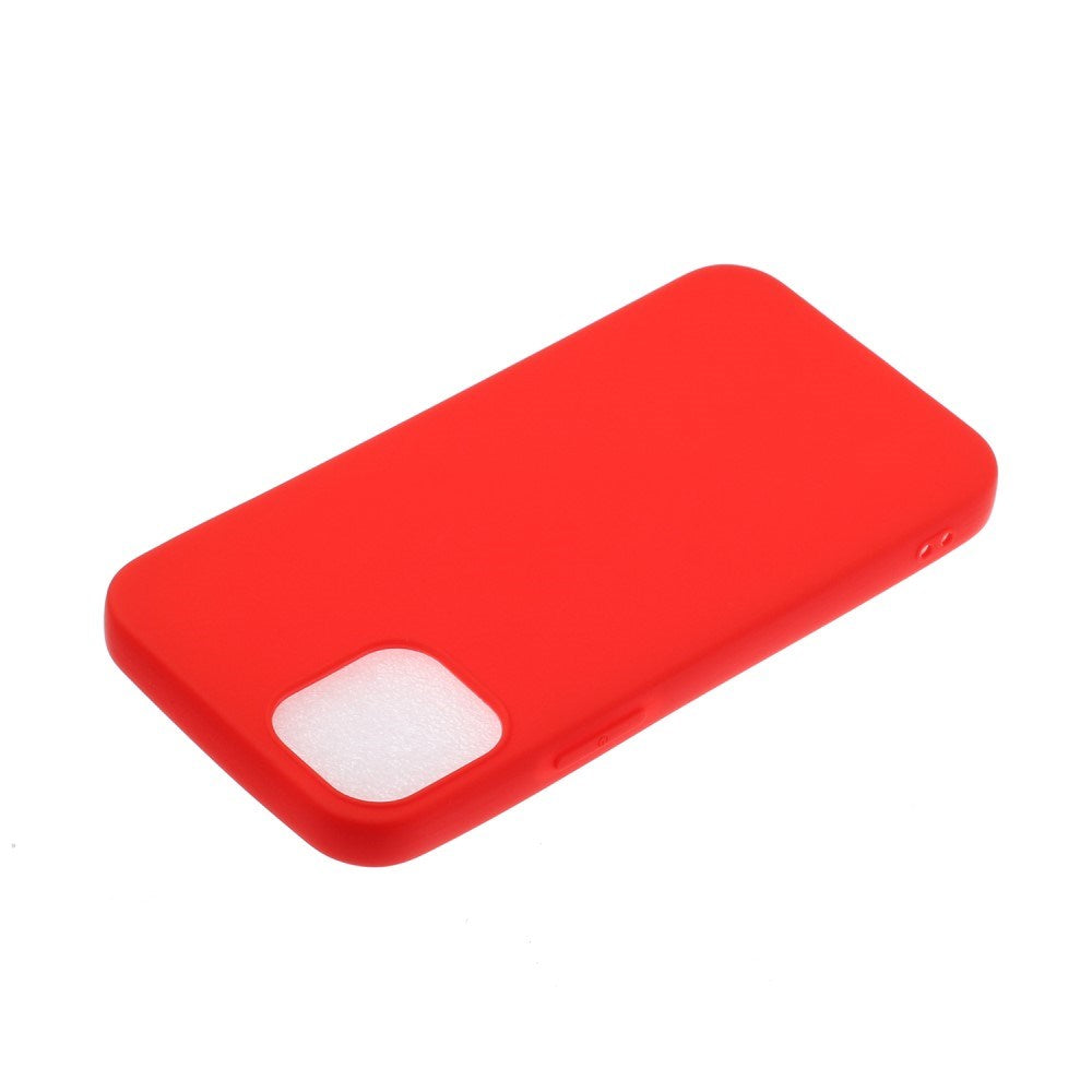 EIDERWOOD iPhone 12 Mini Mat Fleksibelt Plastik Bagside Cover - Rød