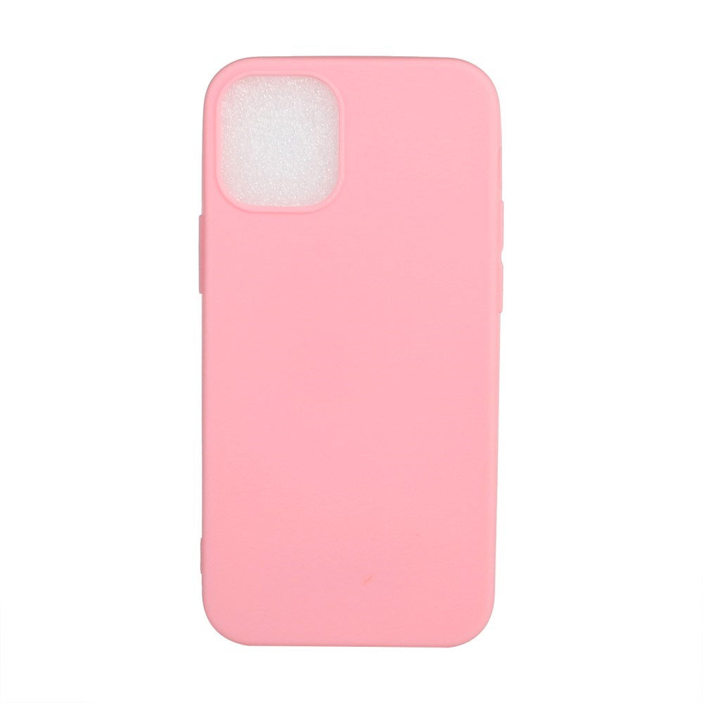 EIDERWOOD iPhone 12 Mini Mat Fleksibelt Plastik Bagside Cover - Lyserød