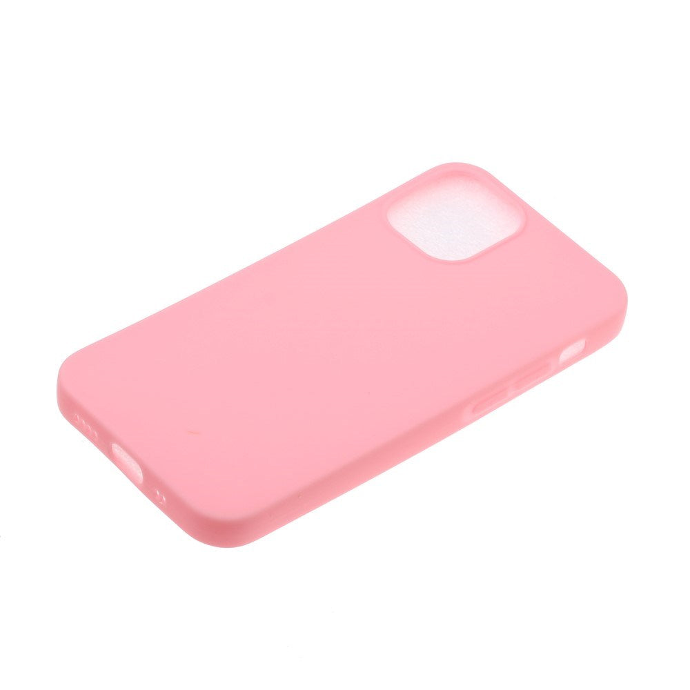 EIDERWOOD iPhone 12 Mini Mat Fleksibelt Plastik Bagside Cover - Lyserød