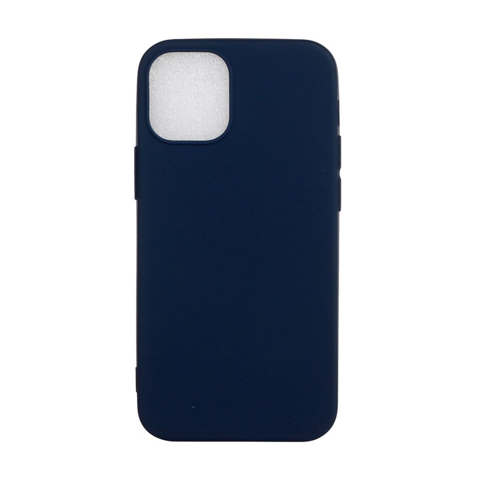 EIDERWOOD iPhone 12 Mini Mat Fleksibelt Plastik Bagside Cover - Mørkeblå