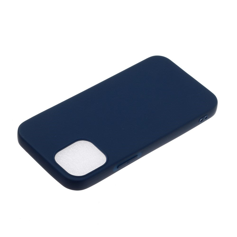EIDERWOOD iPhone 12 Mini Mat Fleksibelt Plastik Bagside Cover - Mørkeblå