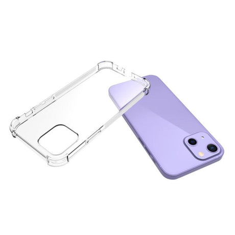 iPhone 13 Mini Shock-Proof Fleksibel Plastik Bagside Cover - Gennemsigtig