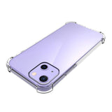 iPhone 13 Mini Shock-Proof Fleksibel Plastik Bagside Cover - Gennemsigtig