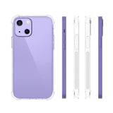 iPhone 13 Mini Shock-Proof Fleksibel Plastik Bagside Cover - Gennemsigtig