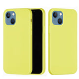 iPhone 13 Mini Liquid Silikone Mobil Cover - Gul