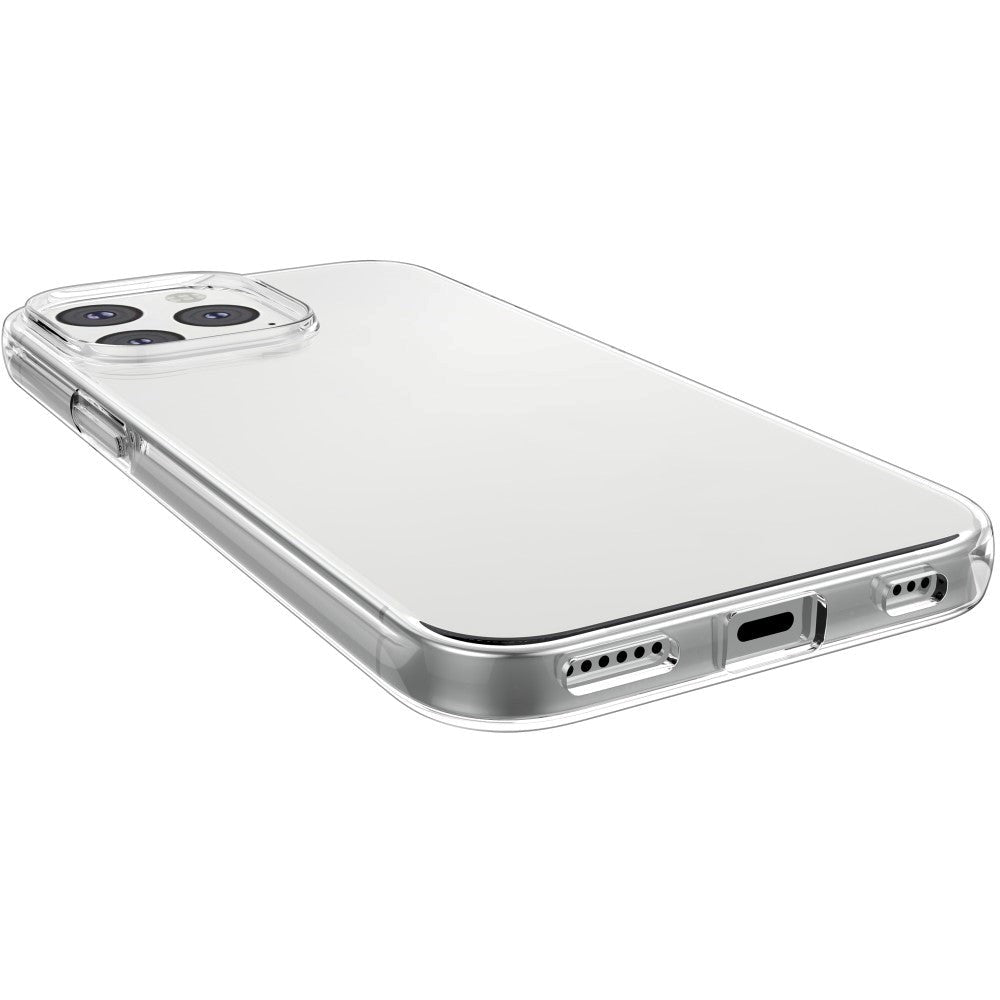 iPhone 13 Mini Bagside Cover + Hærdet Glas Beskyttelesglas - Case-Friendly - Gennemsigtig