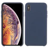 iPhone XS Max Silikone Mobil Cover - Blå