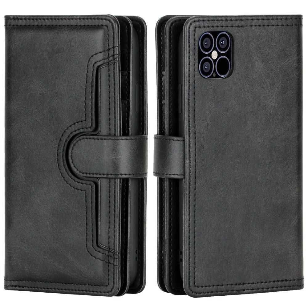 EIDERWOOD iPhone 13 Flip Case m. Kortholder & Strop - Sort