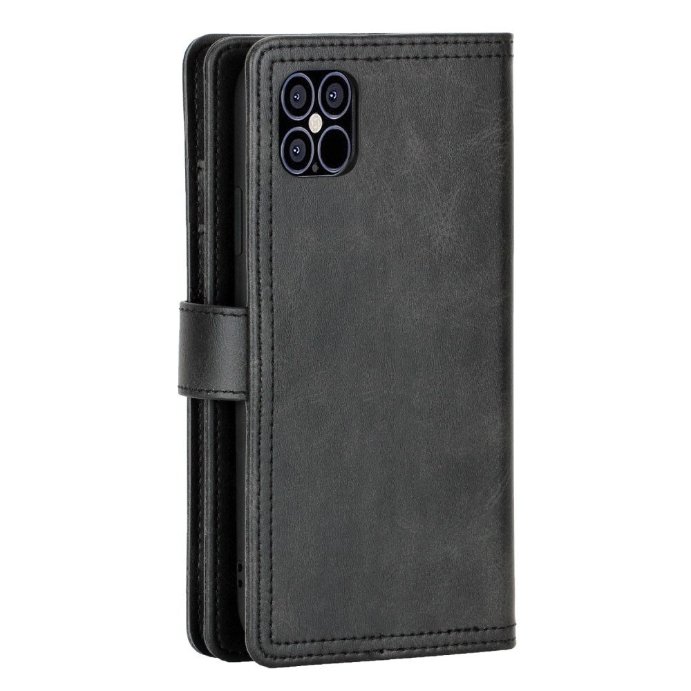 EIDERWOOD iPhone 13 Flip Case m. Kortholder & Strop - Sort