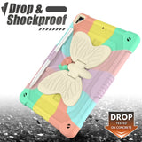 iPad 10.2" (2021 / 2020 / 2019) Butterfly Kickstand Børne Cover - Regnbue V3